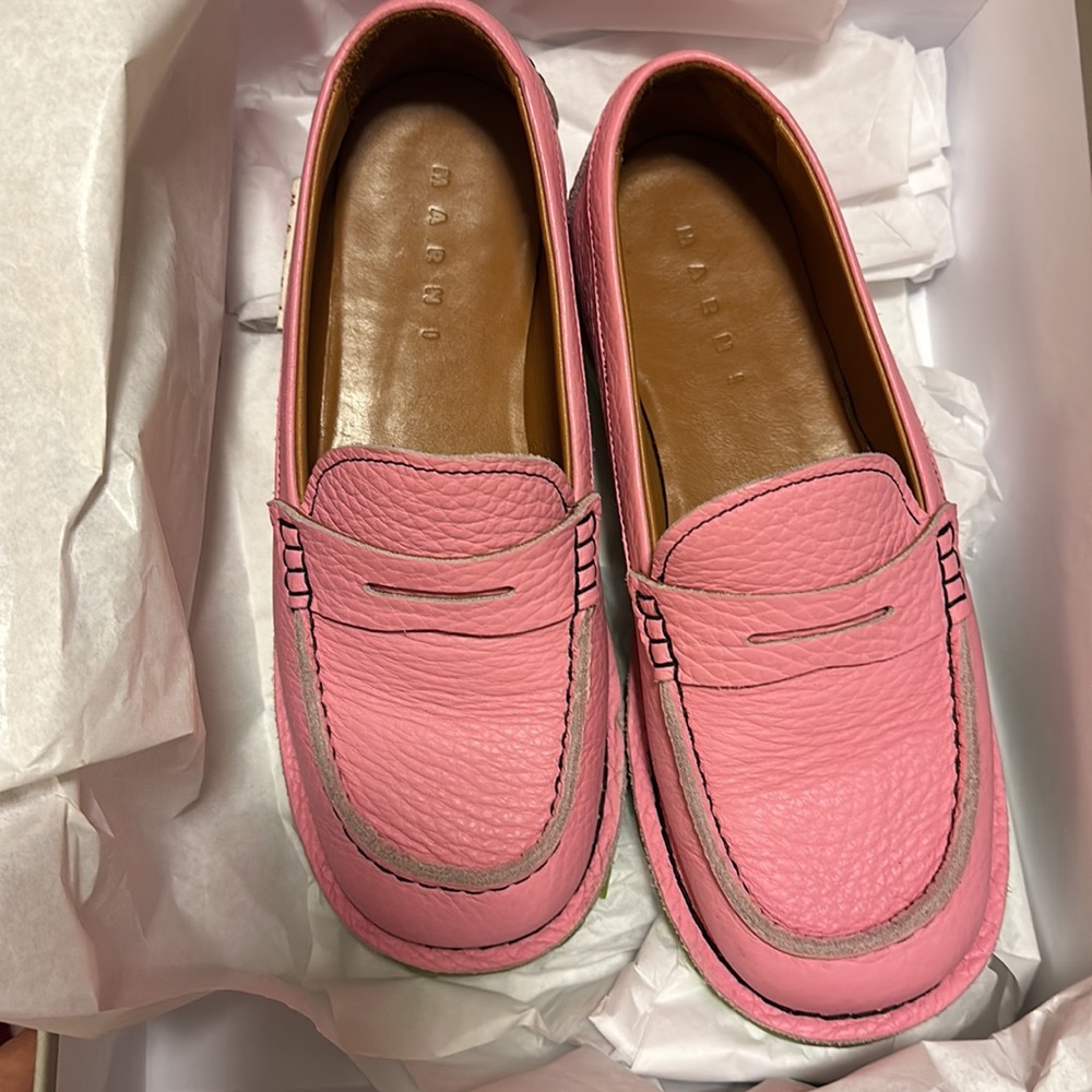 Marni Grained Calf Skin Loafers